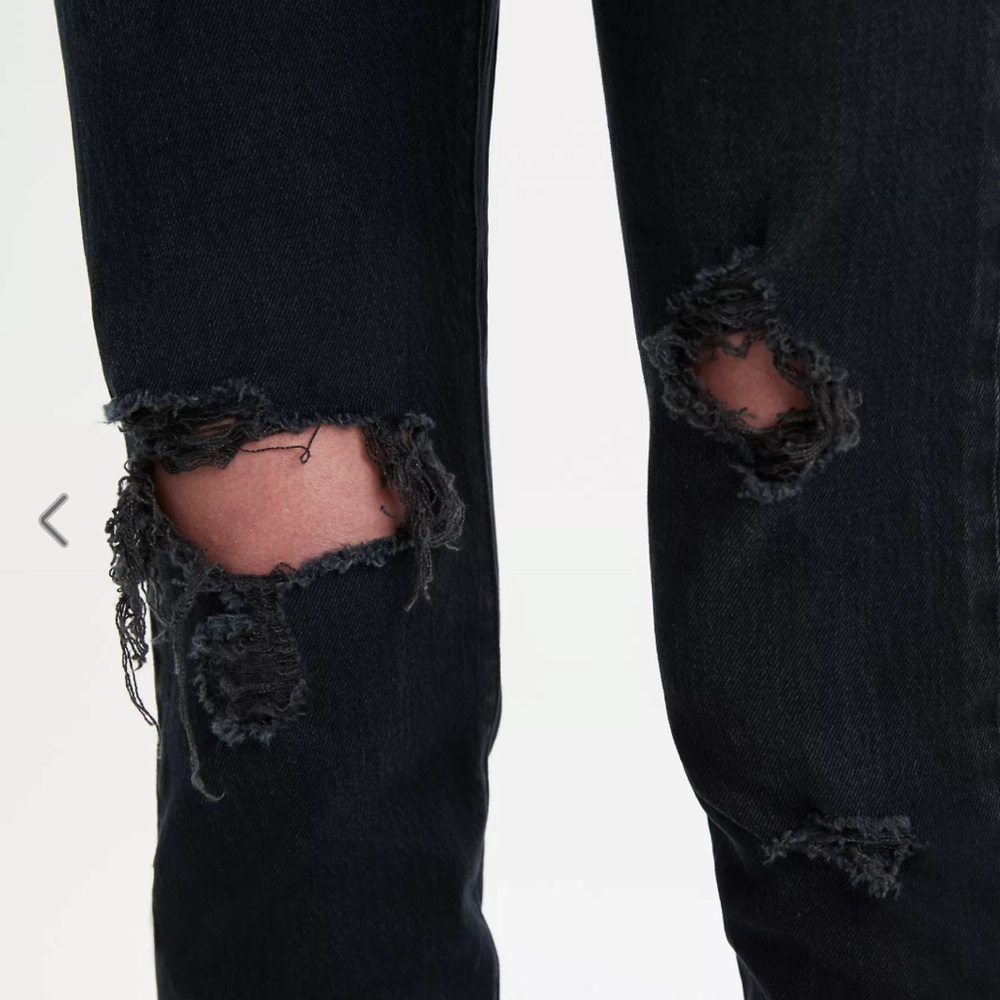 Levi’s 501 slim with rips W26 L30 - Picture 9 of 9